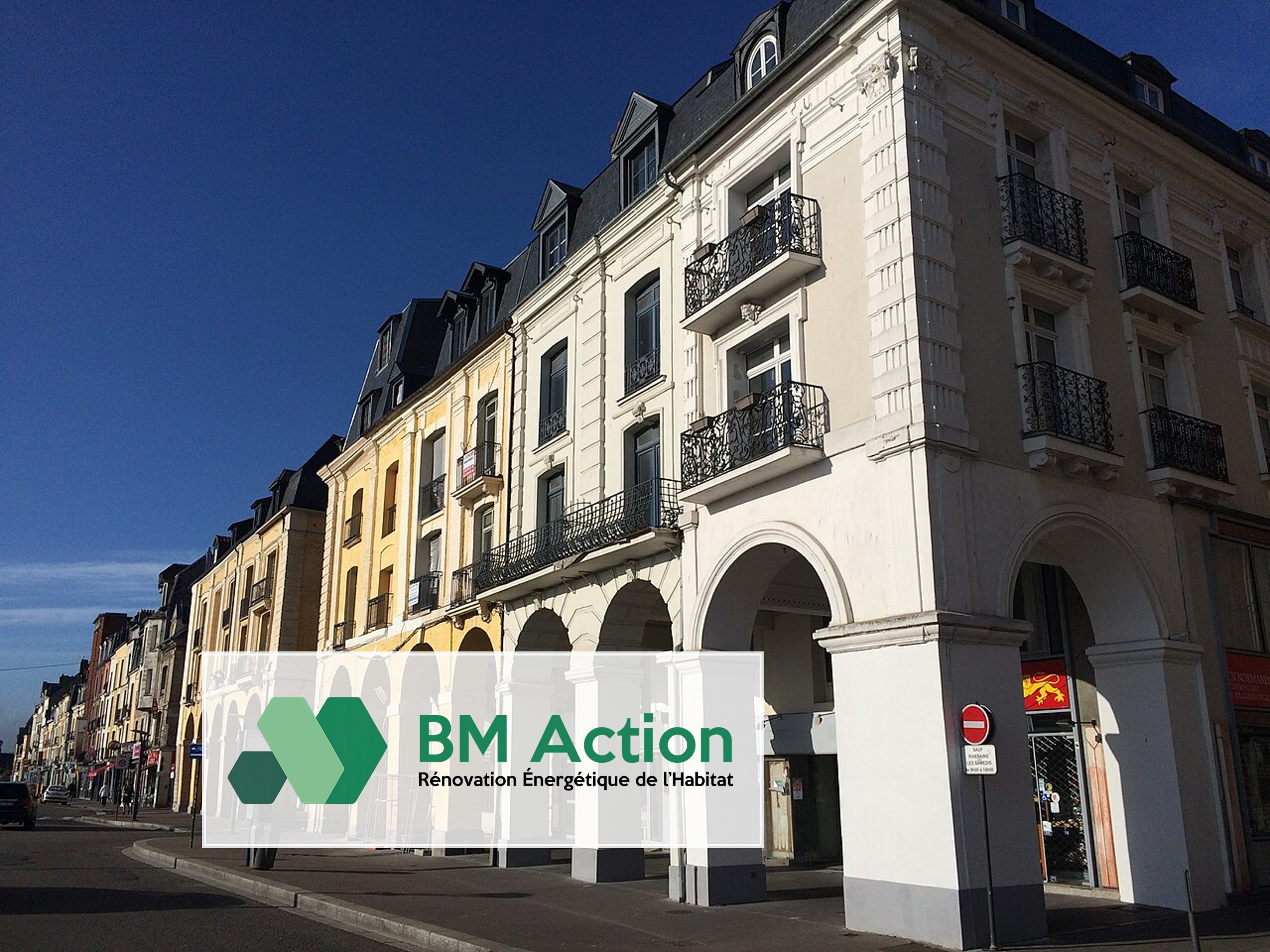 Façade rénovée et isolée à Dieppe