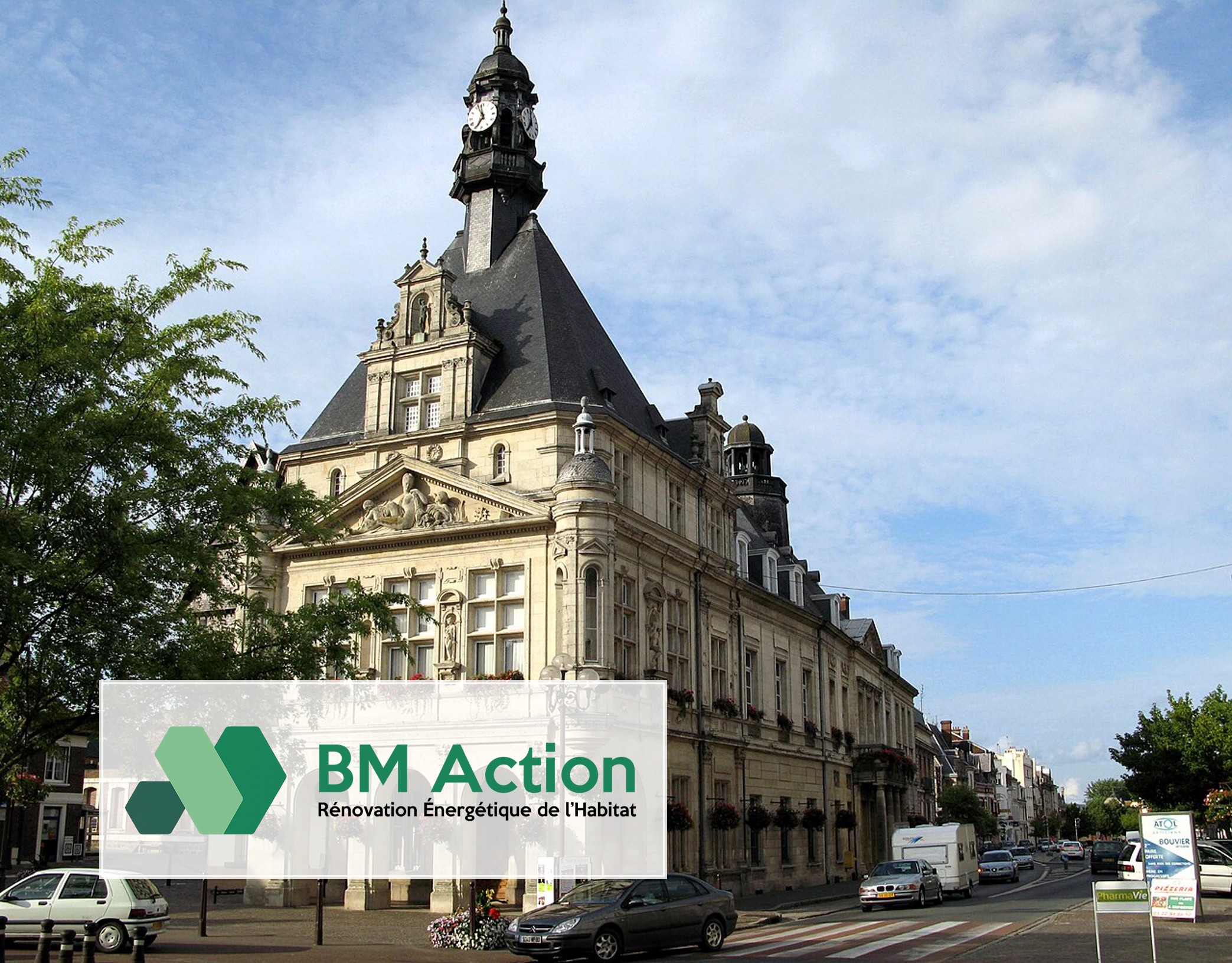 Rénovation de façade avec BM Action à Péronne