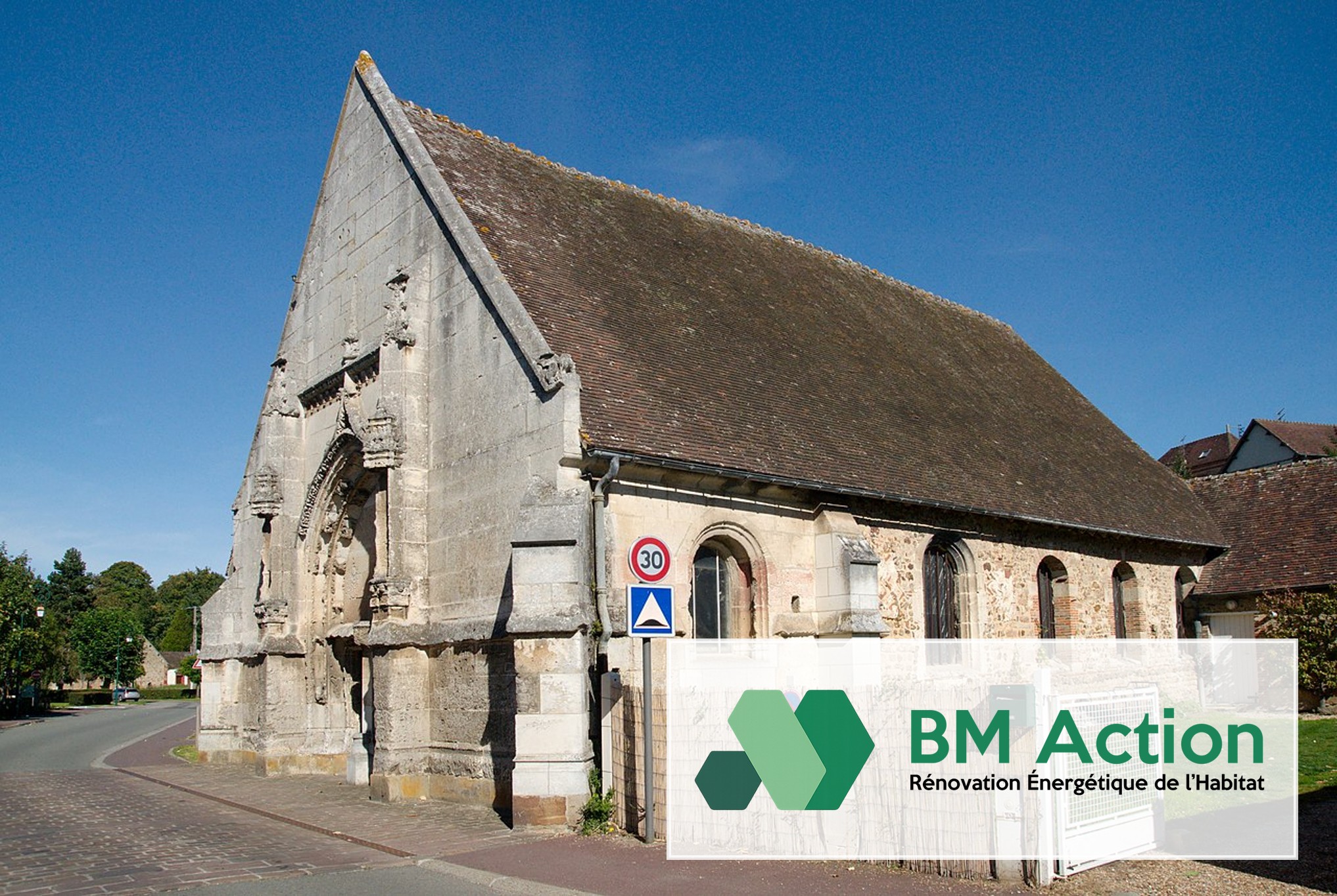 Travaux d'isolation extérieure réalisés par BM Action à Rugles